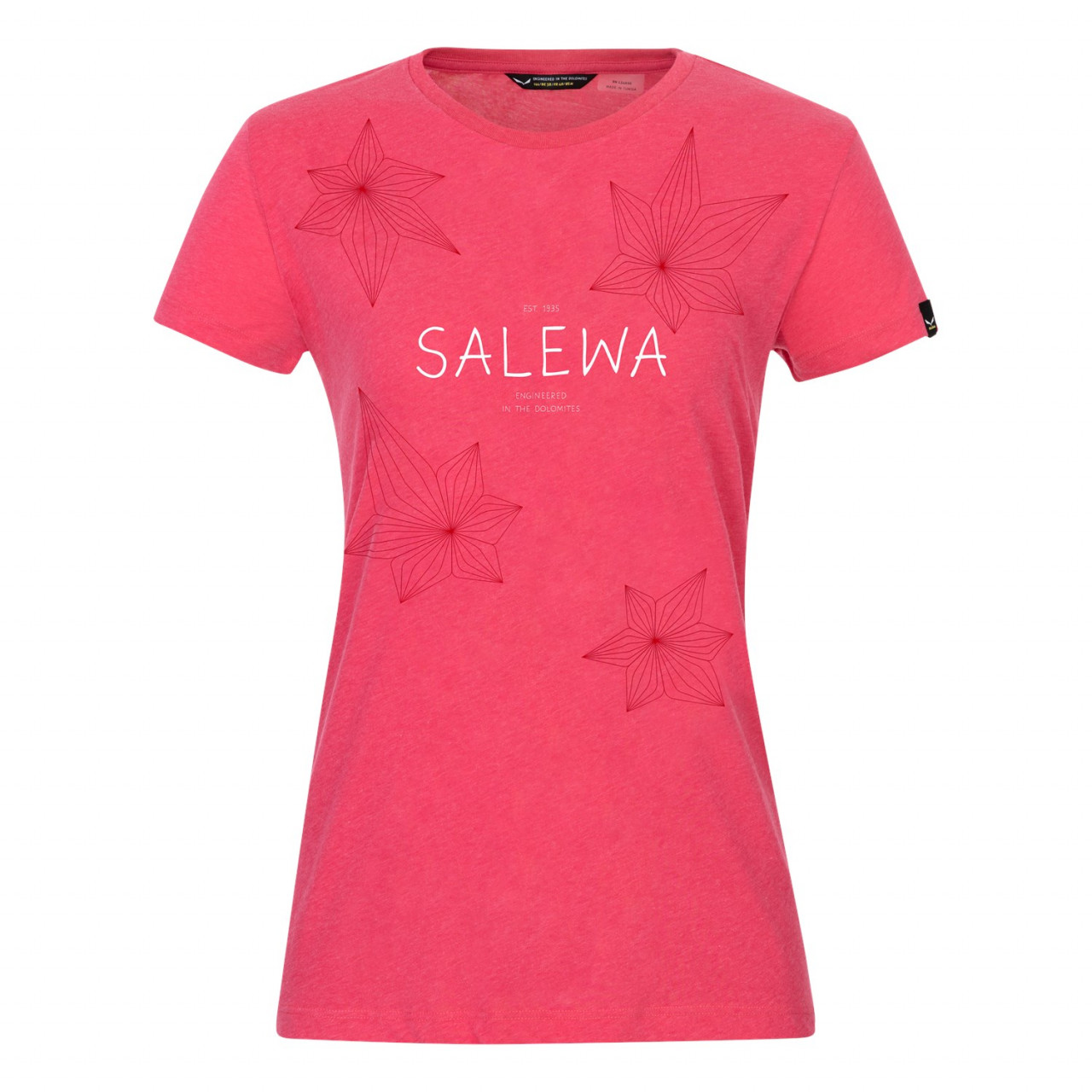 Salewa Geometric Dry T-Shirts γυναικεια ροζ Greece LY6542379